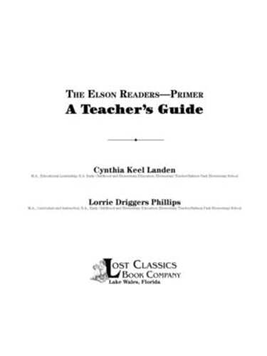 The Elson Readers: Primer, a Teacher's Guide by Cynthia Keel Landen: New