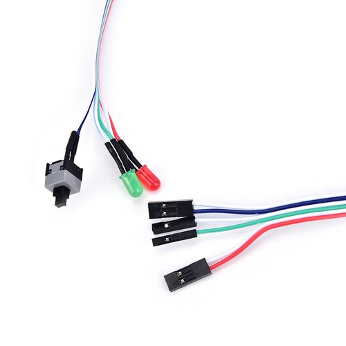 Case desktop ATX power on switch cable reset with HDD LED light for computer _xa - Afbeelding 2 van 8