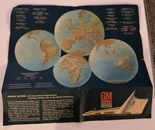 Vintage 1964 General Motors Overseas Operation Brochure Poster; G1110