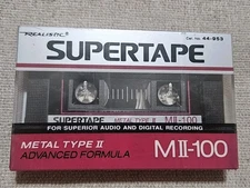 Realistic Supertape MII-100 Cassette Metal Type II 44-953 Sealed Vintage RARE
