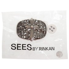 AUTHENTIC CHROME HEARTS Belt buckle CEMETERY CROSS 1.5 Silver925