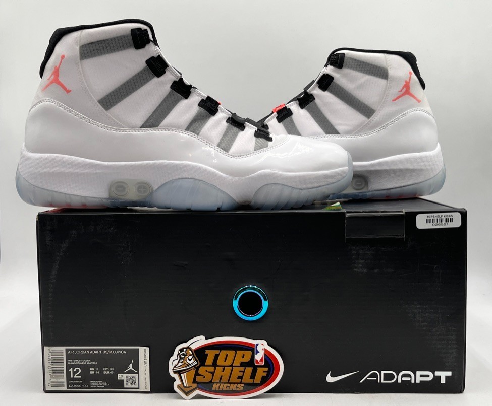 DS New Nike Air Jordan 11 Adapt White Size 12 Authentic OG White