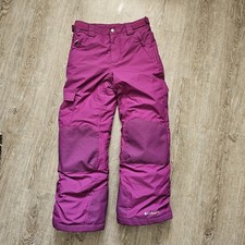 Columbia Bugaboo Ski Snow Pants Youth Kids Girls Size M 10/12 Years Purple