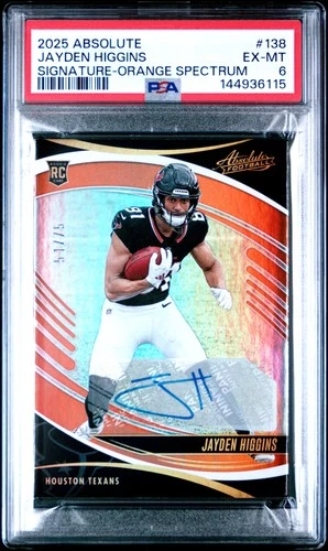 2025 Panini Absolute Jayden Higgins Base (RAW)