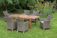 Mx GartenmöBel Toskana Set 13Tlg. TerrassenmöBel Esstischgruppe RattanmöBel