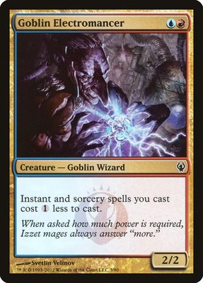 Goblin Electromancer [Duel Decks: Izzet vs. Golgari] Moderately Played