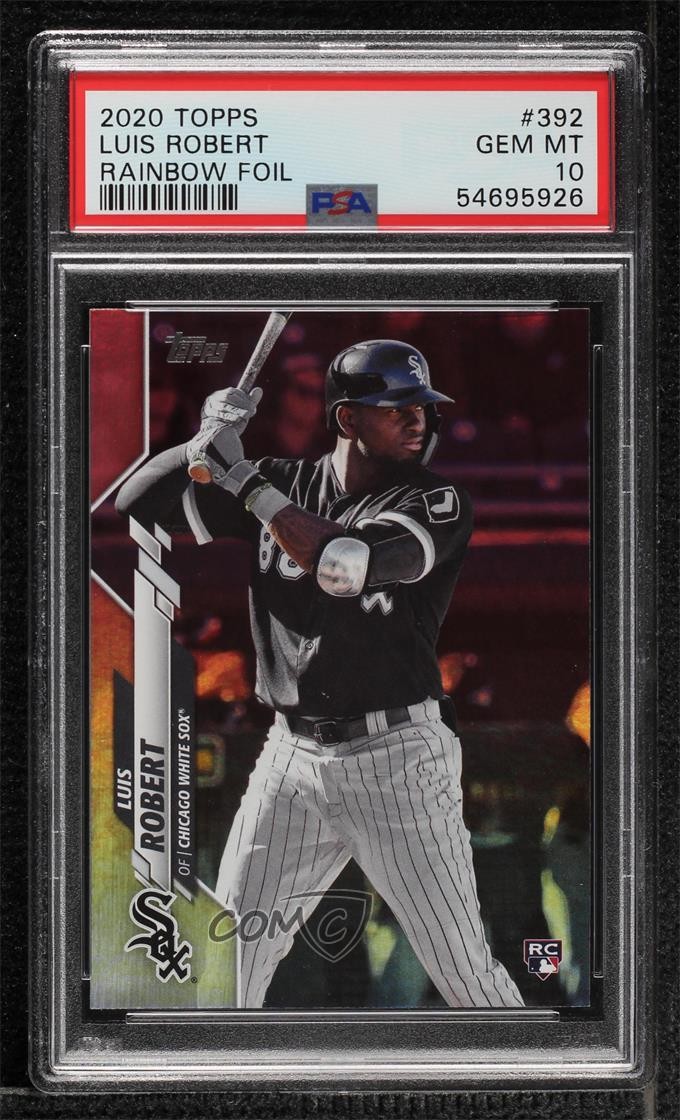 2020 Topps Rainbow Foil Luis Robert #392 PSA 10 GEM MT tp9