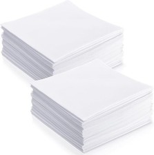Leinuosen White Handkerchiefs Bulk Men'S Handkerchiefs Cotton Classic Hankies Po