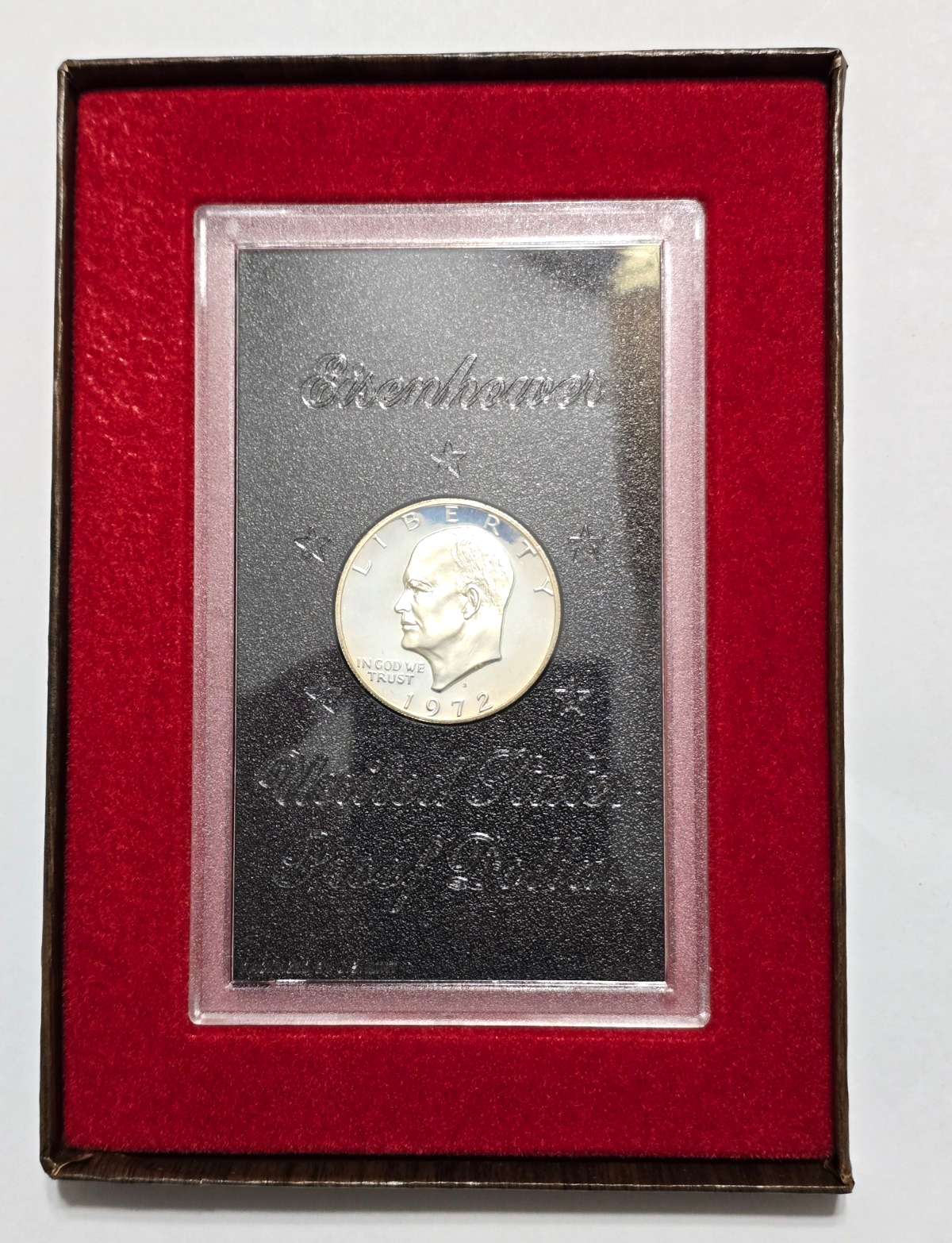 1972-S Eisenhower $1 Proof 40% Silver (0.400) Type 1 in Case/Box
