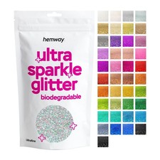 Hemway Eco Bio Friendly Glitter Biodegradable ULTRA FINE 1/128" Cosmetic - Safe