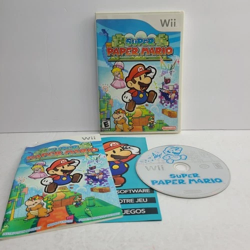 Super Paper Mario (Nintendo Wii, 2007) Complete CIB