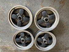 4 vintage American Racing aluminum wheels  13x5 4x3-3/4 Lotus Triumph