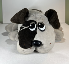 Vintage 1985 Pound Puppy Gray with Brown Spots Large 18"