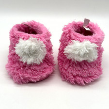 Build A Bear Pink Winter Boots Glitter Sparkle Slippers Fur Teddy Shoes - READ