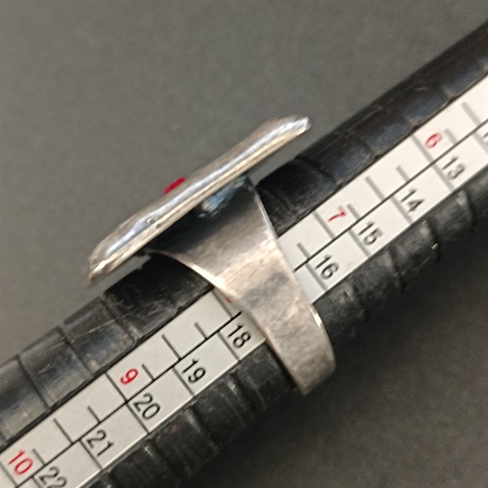 Bold Modernist Statement Ring Adjustable Square A… - image 4