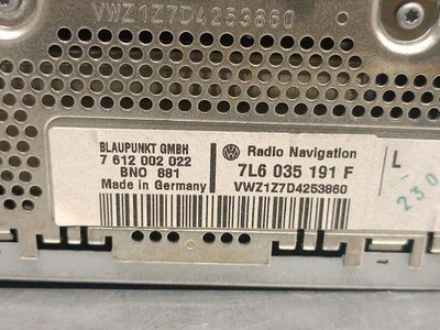 7L6035191F audio system 5615148 VOLKSWAGEN TOUAREG 7LA 7L6 7L7 2.5 R5 TDI