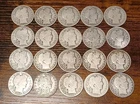 Full Roll 20 Coins Barber Half Dollars 90% Silver $10 Face Mixed Dates Mintmarks
