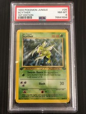 Scyther 1 Edition PSA 8 Jungle Rare Non-Holo #26/64 1999 Pokemon (englisch)