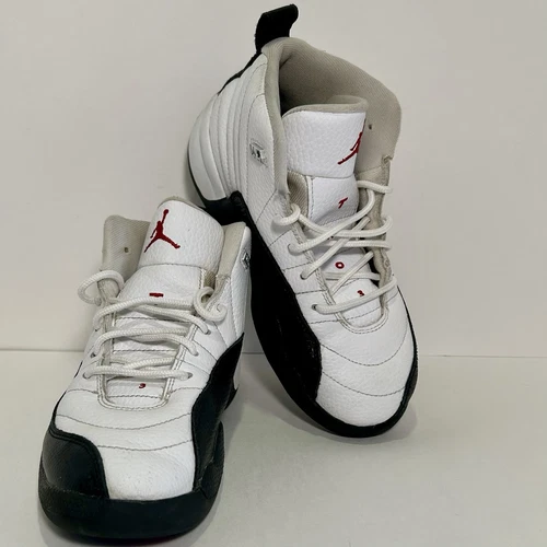 Sneakers AIR JORDAN 12 taxi flip retrò bambino taglia 2 anni #151186 162 condizioni pulite