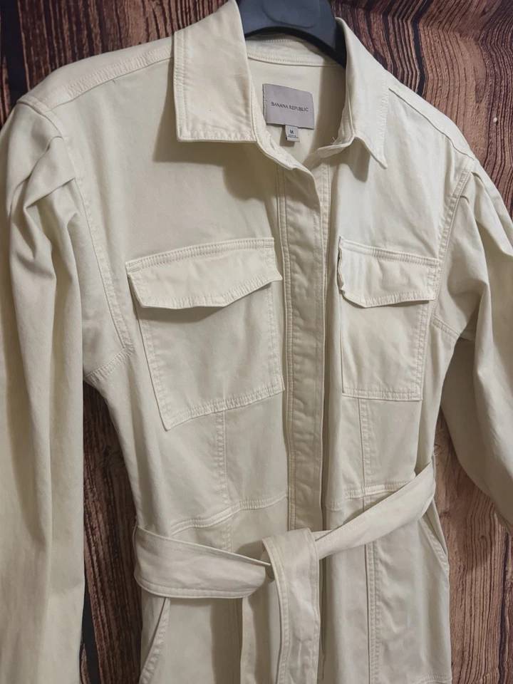 Mono utilitario Banana Republic crema Andi Moleskin talla mediana Foto 3 de 4