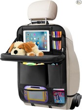 Car Organizer Back Seat with Tablet Holder for Kids, Car Storage-1Pack-Black