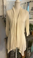 AB Studio Open Front Lightweight Cardigan Size M