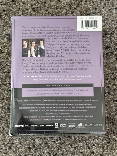 DOWNTON ABBEY Seasons 1,2 & 3 + Bonus- Blu Ray / DVD PBS NEW & SEALED ...