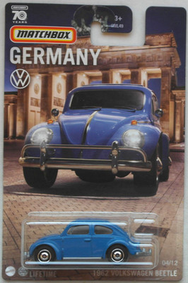 Matchbox VW Volkswagen Käfer Beetle blau Germany 04/12 Neu/OVP MBX Oldtimer Auto