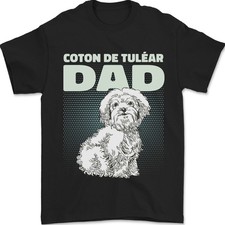 Cotton De Tulear Papa Chien T-Shirt 100% Coton