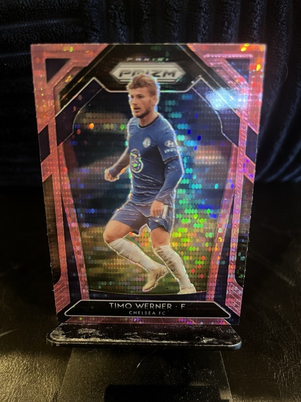 2020-21 Panini Prizm Premier League Timo Werner #225 Pink Ice parallel