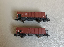 HOBBYTRAIN, Spur N, H24351, 2- teiliges Güterwagen Set, offene Güterwagen mit
