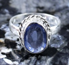 5.65 Ct Certified Natural Ceylon Blue Sapphire Oval Gemstone Ring Birthday Gift