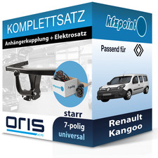 Für Renault Kangoo 08- ORIS Anhängerkupplung starr + 7polig E-Satz neu