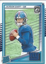 Jaxson Dart 2025 Donruss Optic Rated Rookie Rookie Card