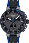 Tissot T-Race Cycling 44.5mm Grey Dial Swiss Blue Silicone Watch T1114173744106