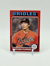 2024 Topps Heritage White Border Error Red SP Shintaro Fujinami Orioles #29