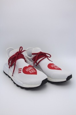 Adidas NMD HU Pharrell x Human Made White Red EF7223 US9 / EU 42 2/3 Deadstock