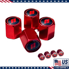 Red Tire Valve Stem Caps Dodge 4 Pack Leakproof Aluminum Rubber O-ring Challen Red Tire Valve Stem Caps Dodge 4 Pack Leakproof Aluminum Rubber O-ring Challen