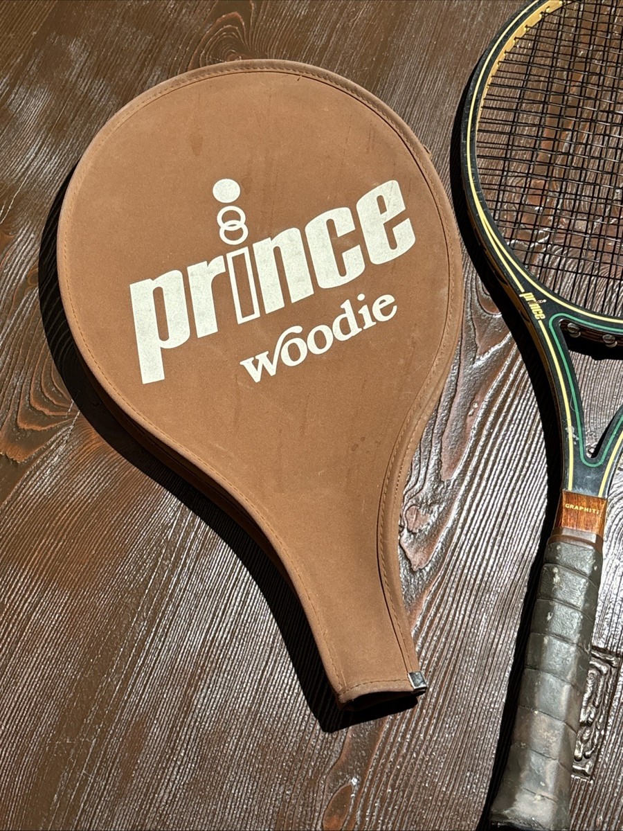 Vintage Prince Woodie Tennis Racquet 1980 Graphite Ash Maple 4 5/8