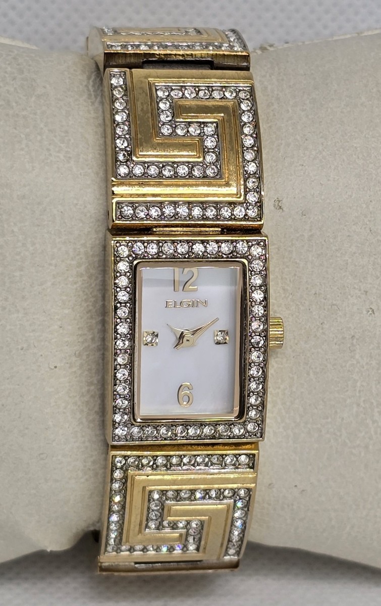 Elgin Ladies Watch EG9052 Crystal Accents On Bracelet/Case  display picture 3