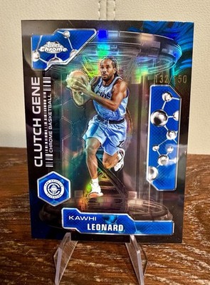 Topps Chrome 25-26 Kawhi Leonard Clippers Clutch Gene #CG-1 Blue Refr. /150 
