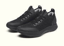 Allbirds Men's Black Low Top Lace-Up Athletic Sneaker - Solid Pattern