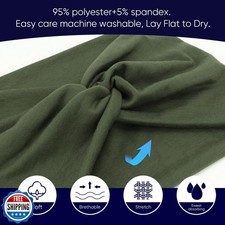 AQOKKA Extra Wide Headbands for Women Large Turban Headband Non Slip Boho Ela...