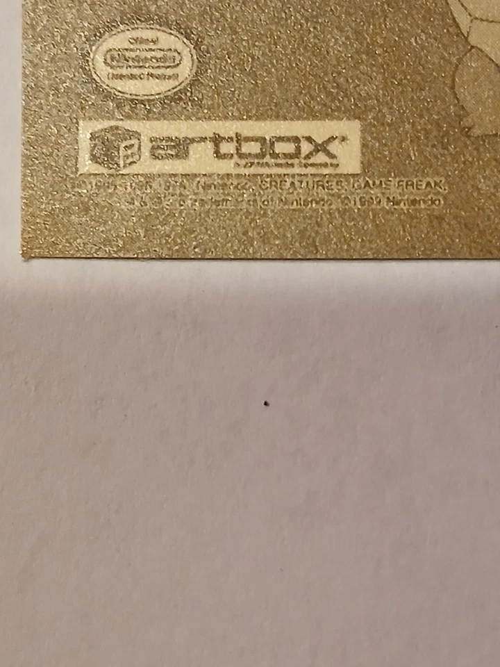 Vintage 1999 Pokemon Artbox Sticker Squirtle Squad #R06Series 1 Gold Rare - Image 4 of 4