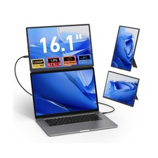 Laptop Screen Extender Monitor Portable - 16.1'' FHD 1200P Portable Screen fo...