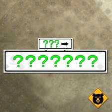 San Francisco California custom 1965-style street name road highway sign 21x7