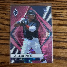 2021 Panini Chronicles Phoenix Pink Pulsar Cristian Pache #23 Rookie Card