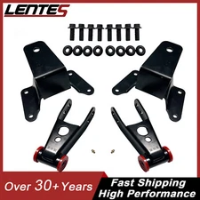 4" Rear Lowering Drop Kit Shackles And Hangers For 1997-2003 Ford F150