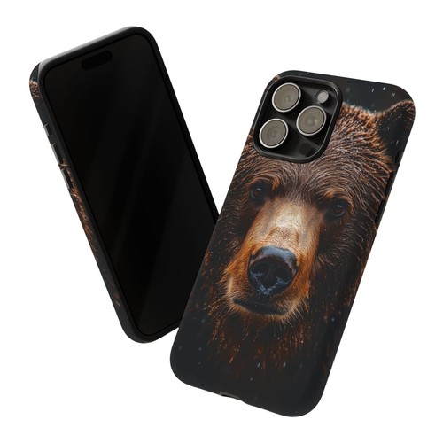 Brown Grizzly Bear Rain - Phone Ink Cover Case for iPhone, Galaxy, Pixel - 第 53/281 張圖片