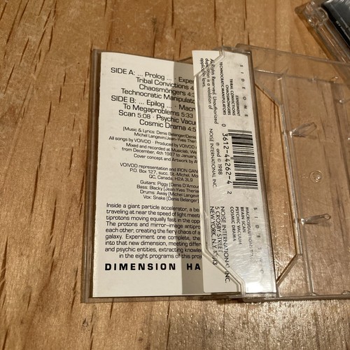 Voivod - Dimension Hatross CASSETTE TAPE 1st US issue coroner vektor anacrusis - Picture 4 of 4